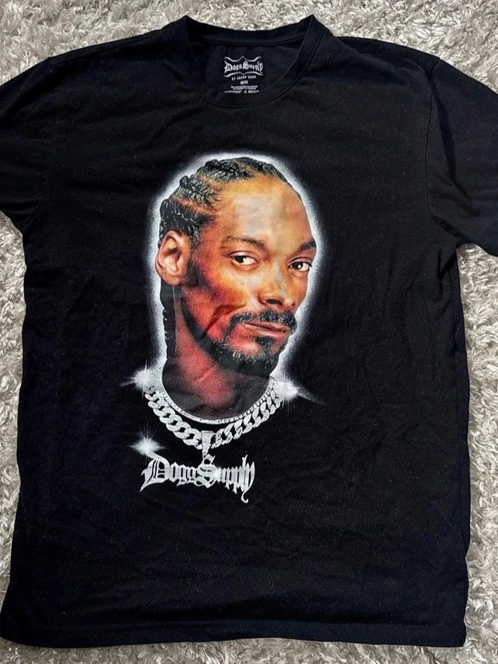 Dogg Supply Snoop Dogg graphic tee Graphic Tee Black Size Medium